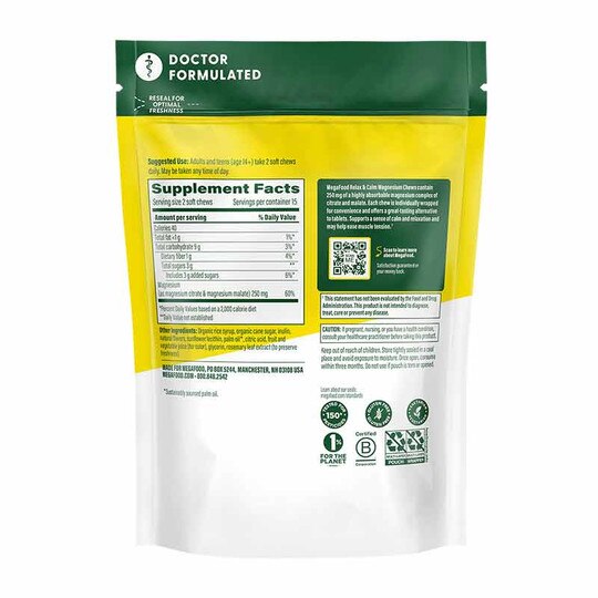 Relax + Calm Magnesium Soft Chews, MGF